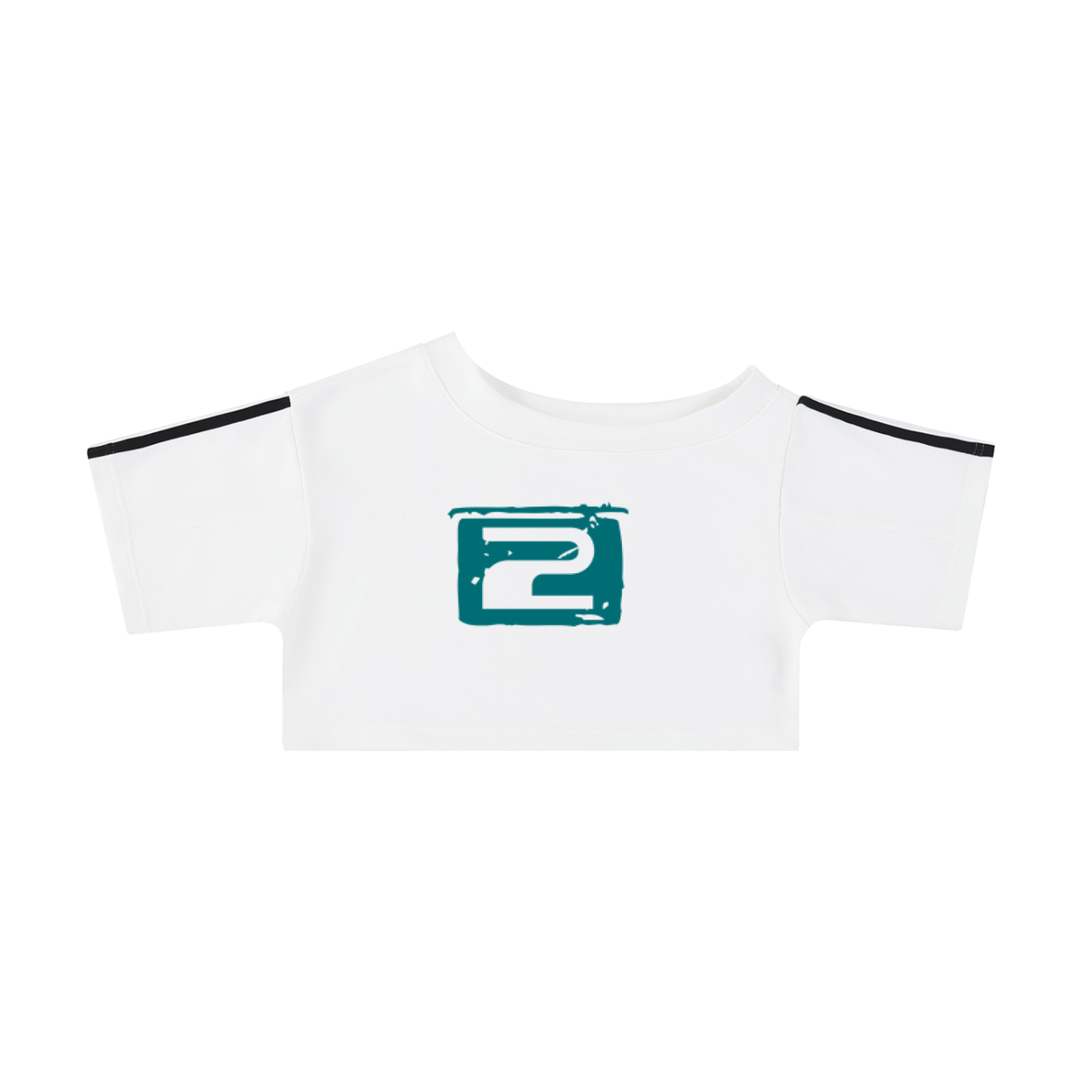 90S RACER JERSEY NUMBER OFF THE SHOULDER CROP