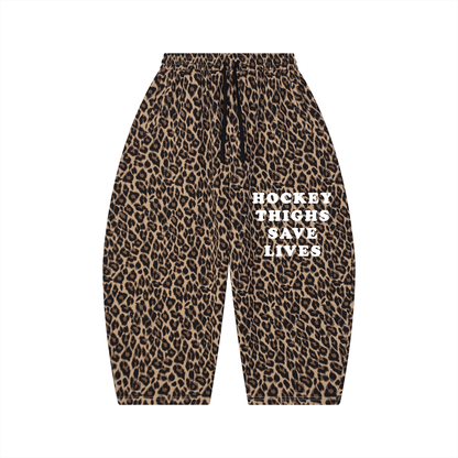 HOCKEY THIGHS LEOPARD BARREL PANT