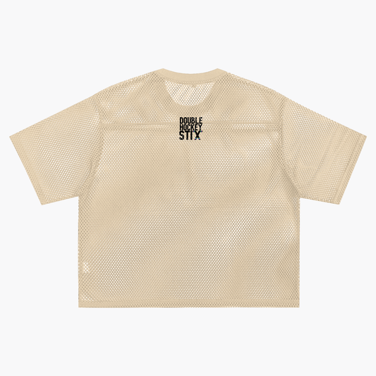 BITCH SEE THRU BOXY NET TEE