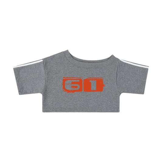 90S RACER JERSEY NUMBER OFF THE SHOULDER CROP