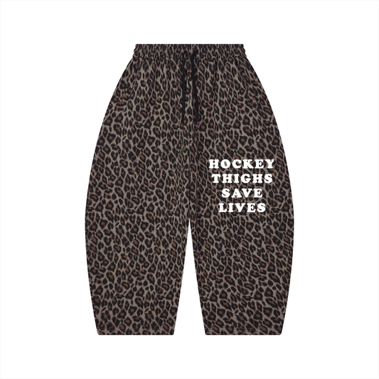 HOCKEY THIGHS LEOPARD BARREL PANT