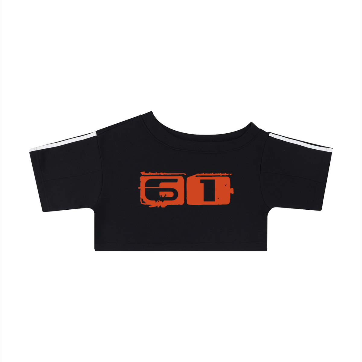 90S RACER JERSEY NUMBER OFF THE SHOULDER CROP