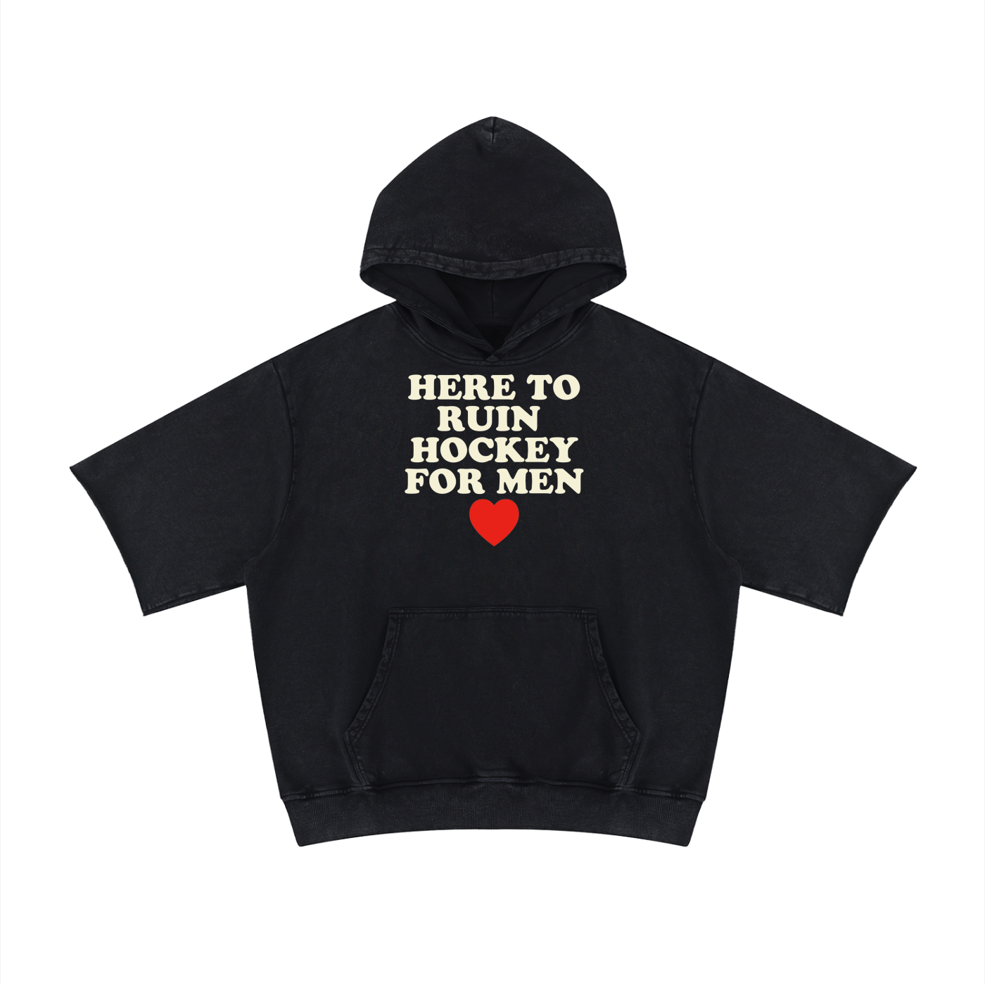 HERE TO RUIN SHORT SLEEVE HOODIE MVP COLLECTION