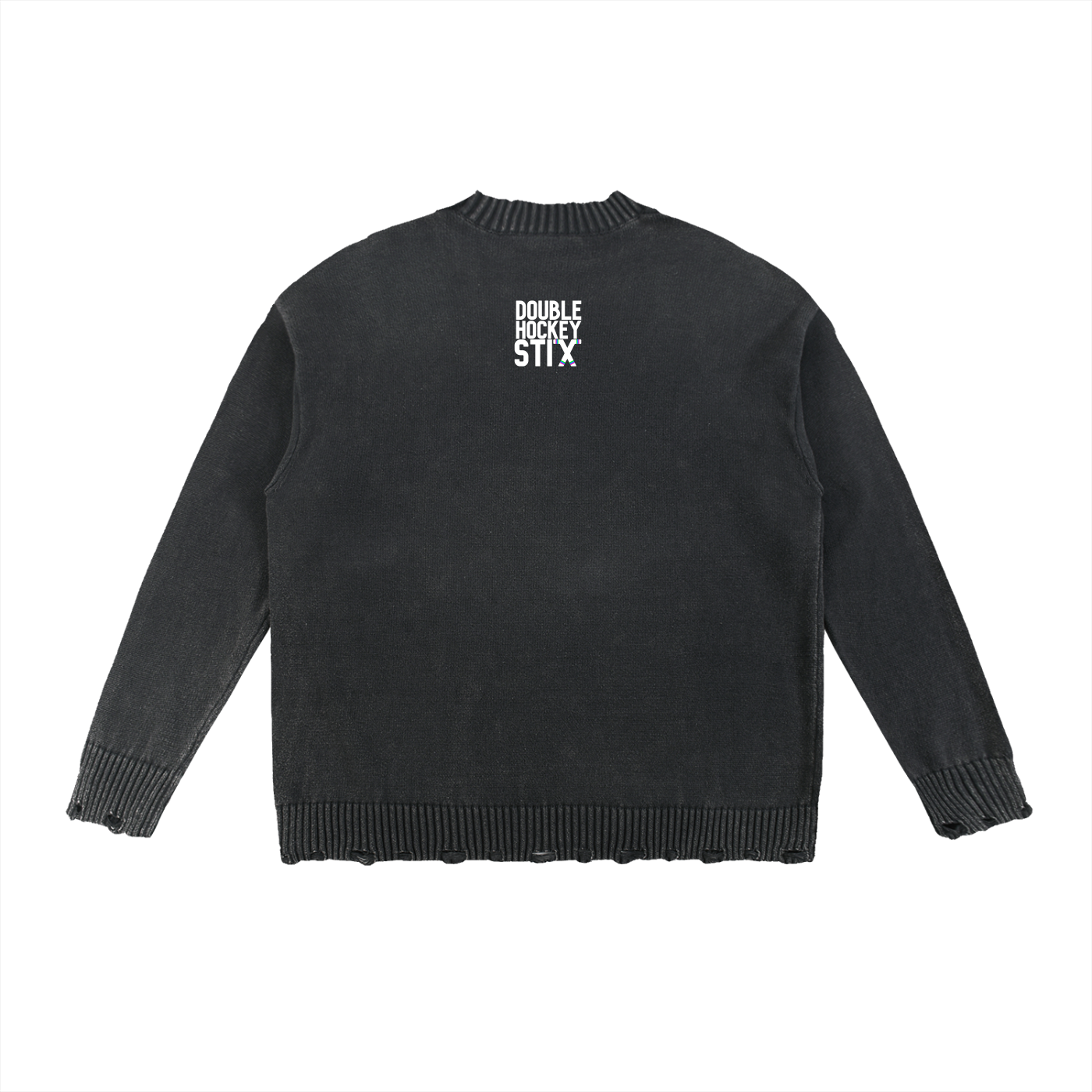 HEX VINTAGE WASHED FRAYED PREMIUM SWEATER