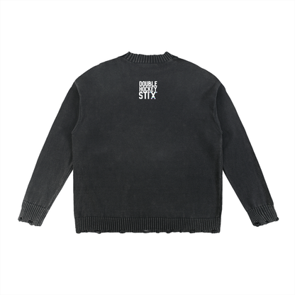 HEX VINTAGE WASHED FRAYED PREMIUM SWEATER