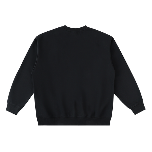 AFRAID OVERSIZED TAPED CREWNECK