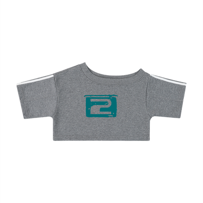 90S RACER JERSEY NUMBER OFF THE SHOULDER CROP