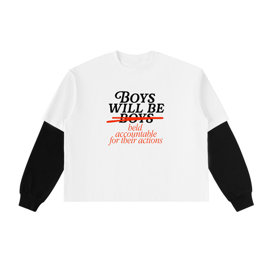 BOYS WILL BE LAYERED TEE
