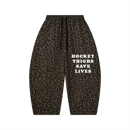 HOCKEY THIGHS LEOPARD BARREL PANT