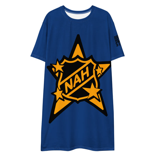 NAH-LL STAR SHIRT DRESS (BLUE)