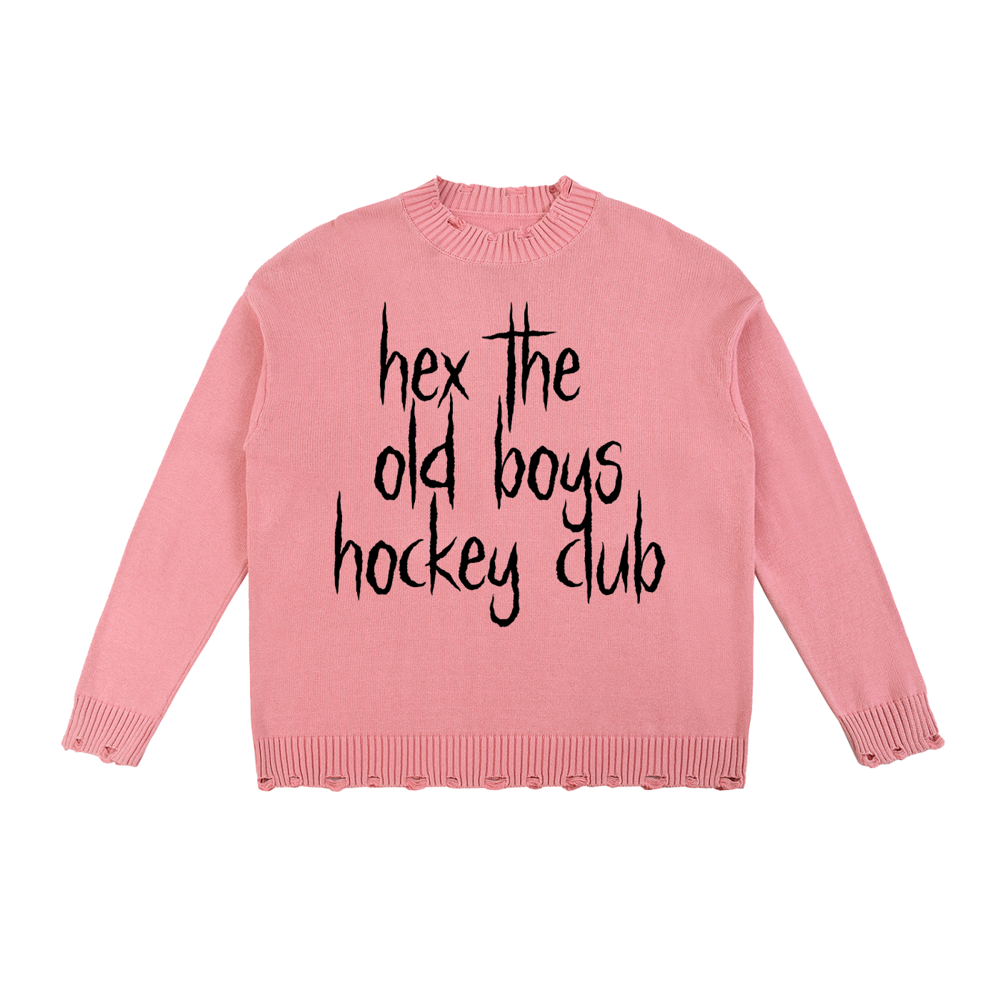 HEX VINTAGE WASHED FRAYED PREMIUM SWEATER