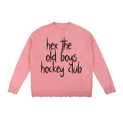 HEX VINTAGE WASHED FRAYED PREMIUM SWEATER