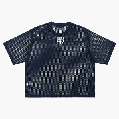 BITCH SEE THRU BOXY NET TEE