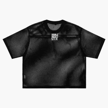 BITCH SEE THRU BOXY NET TEE