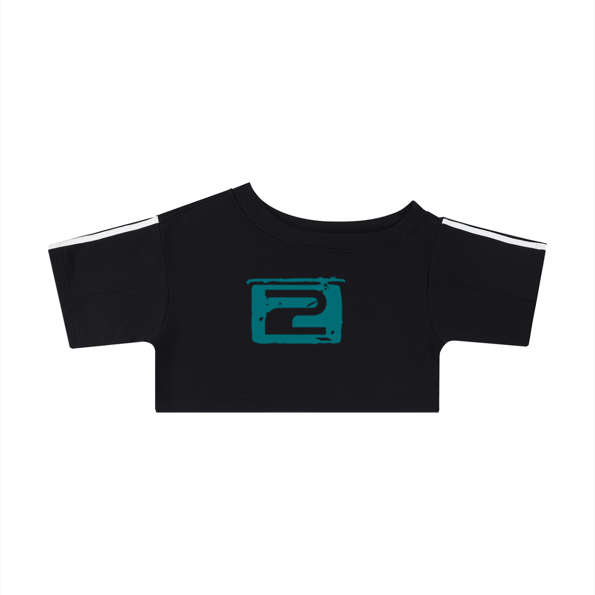 90S RACER JERSEY NUMBER OFF THE SHOULDER CROP