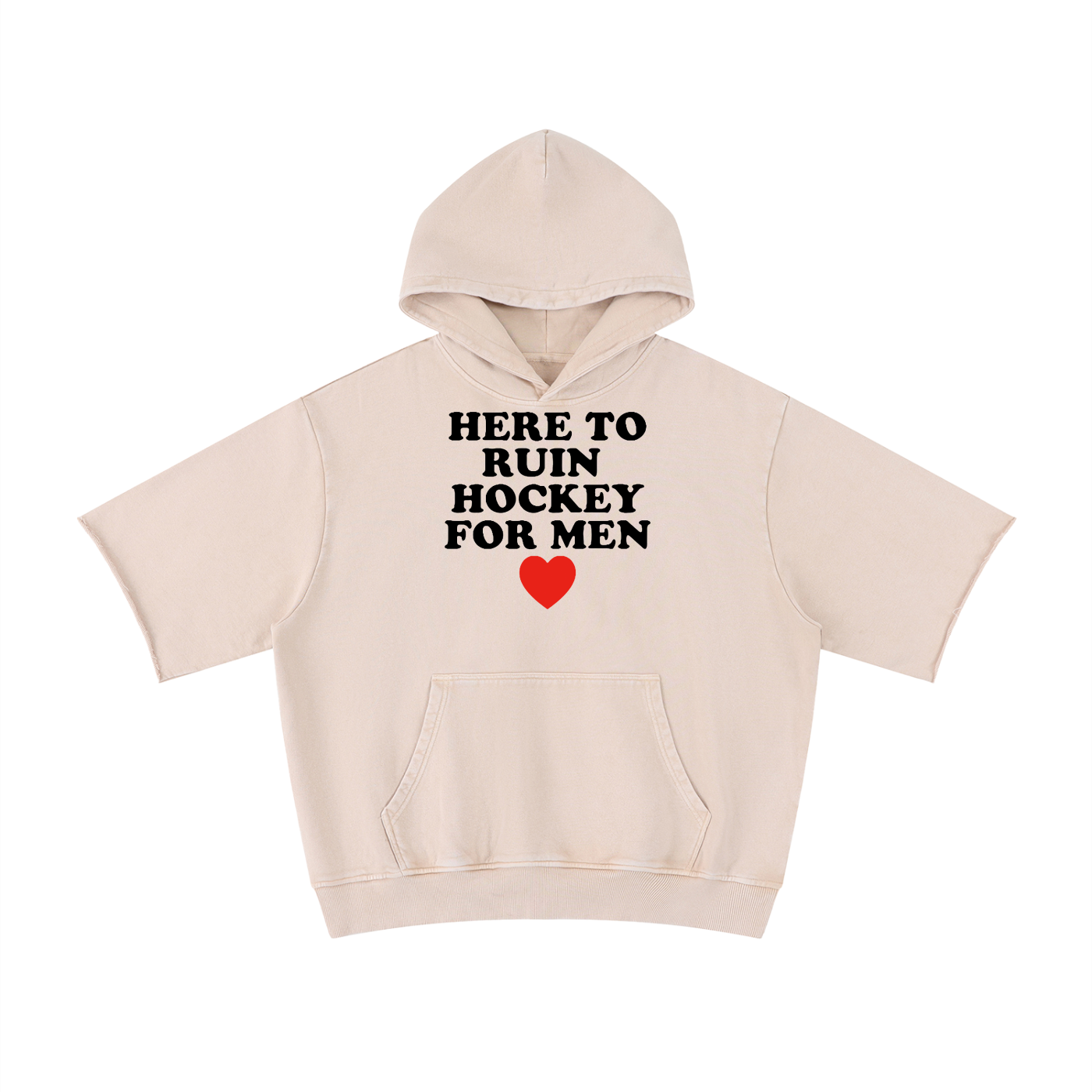 HERE TO RUIN SHORT SLEEVE HOODIE MVP COLLECTION