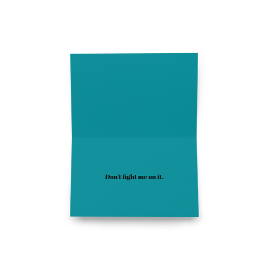 FIGHITNG VALENTINE'S DAY CARD