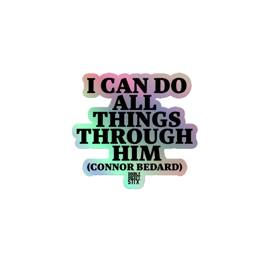 ALL THINGS THRU BEDARD HOLOGRAPHIC STICKER