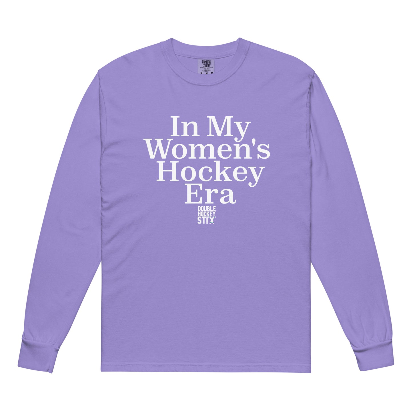 MEKOTSK "Hockey Is My Favorite Season" Funny Graphic Sweatshirt For Women - Vintage Long Sleeve Crewneck Pullover Top