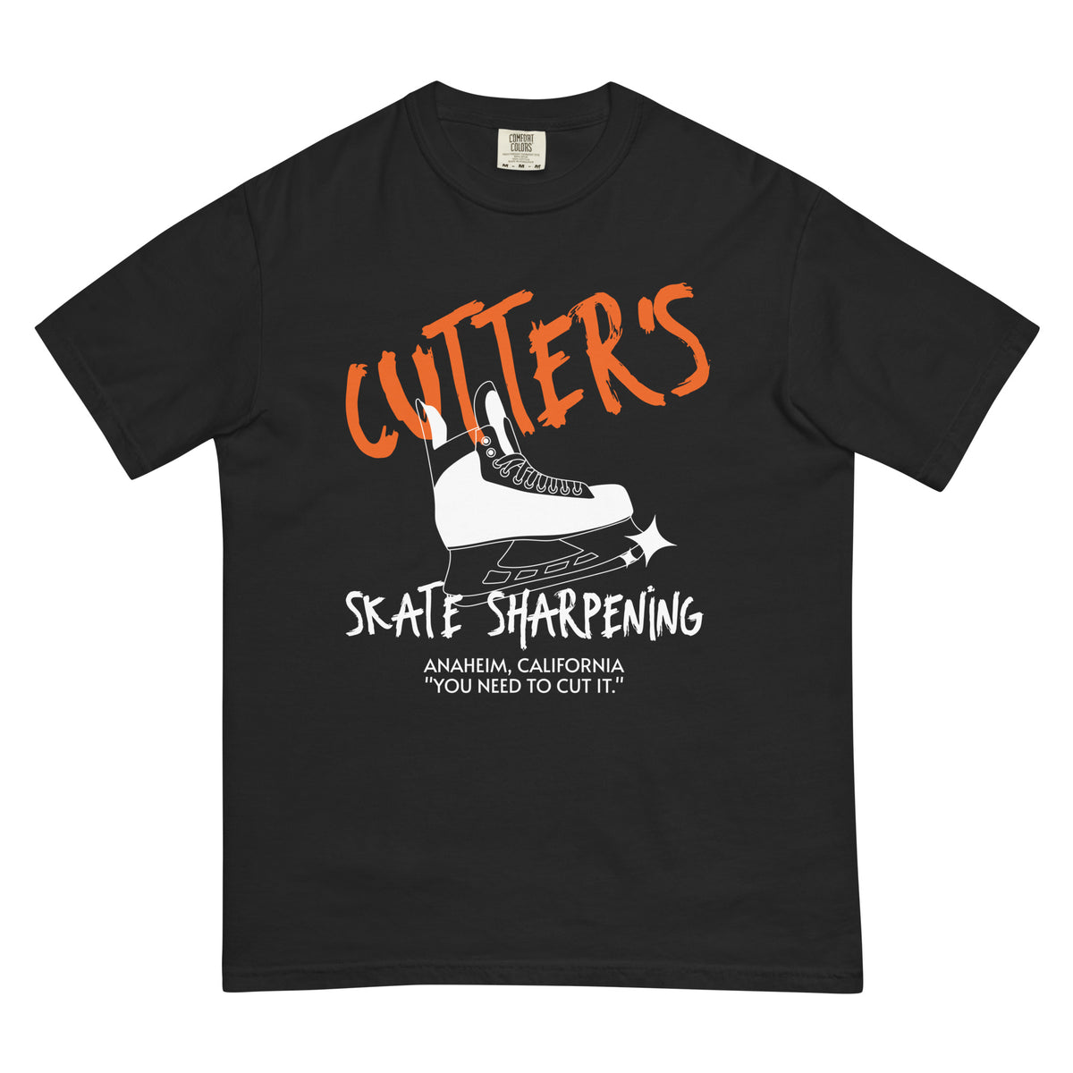 Cutter Skate Store CUTTER'S SKATE SHARPENING PREMIUM TEE – doublehockeystix