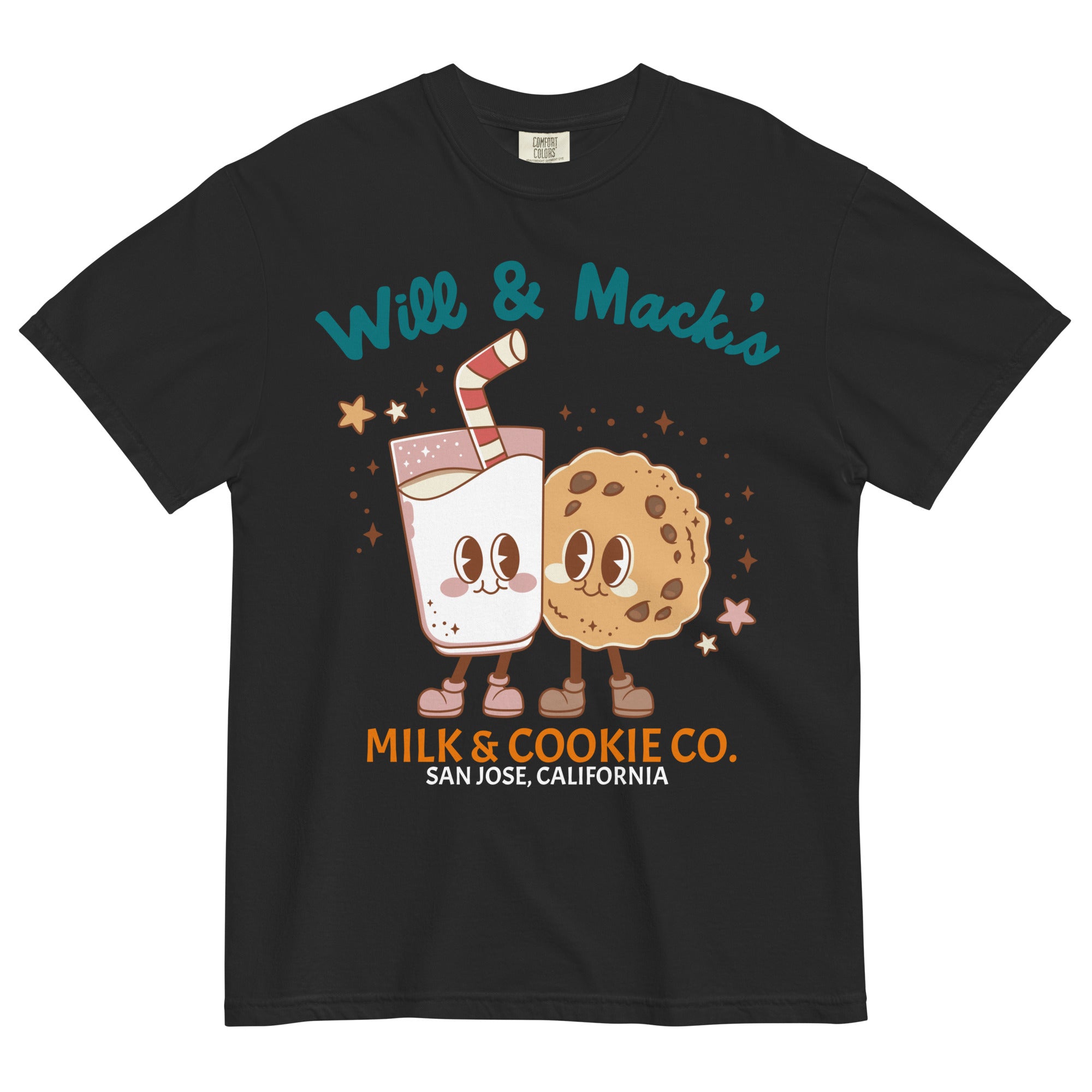 MILKBOY クッキー BIG TEE Cookies x OTXBOYZ Milk And Cookies Black T-Shirt | Zumiez